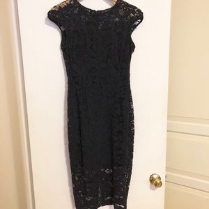 ZARA Black lace cocktail dress